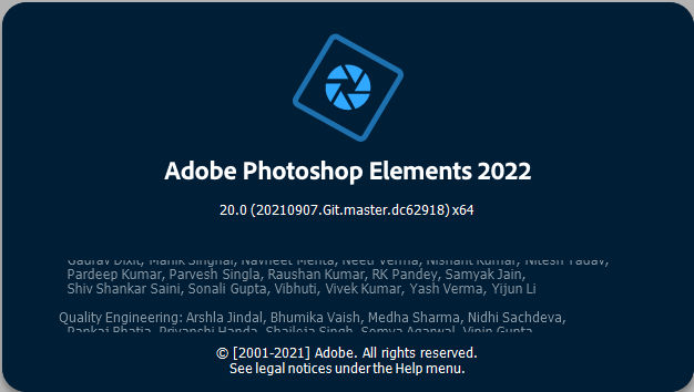 Find Photoshop/Premiere Elements Product Versions